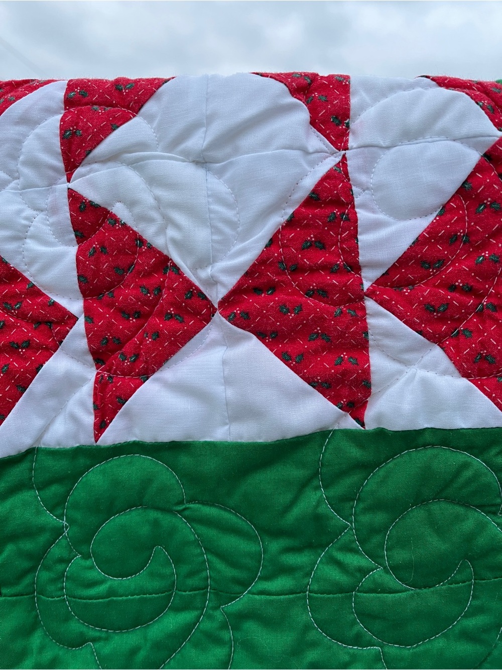 Christmas Quilt, patchwork - Picture 6 of 7